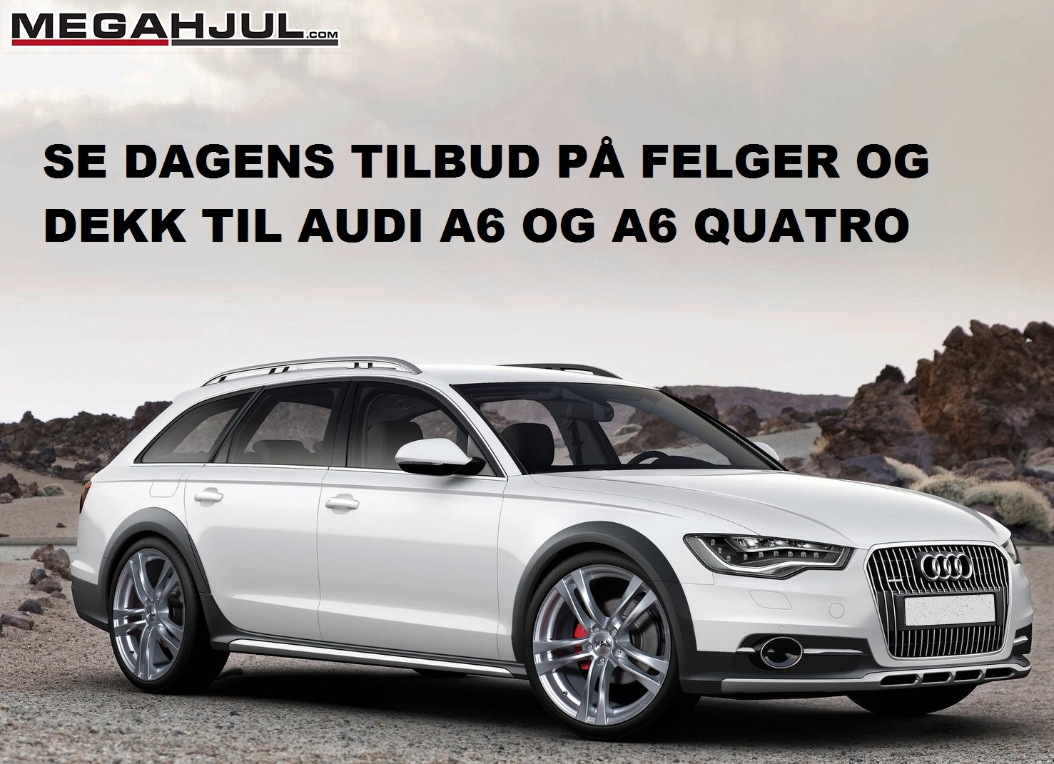 Vinterhju, vinterdekk og felger til Audi A6